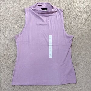 Banana Republic Sleeveless Mock Neck Tank - Lavender